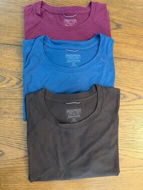 Lot of 3 Patagonia Capilene Cool Trail Wicking T-Shirt Short Sleeve Womens Sz XL